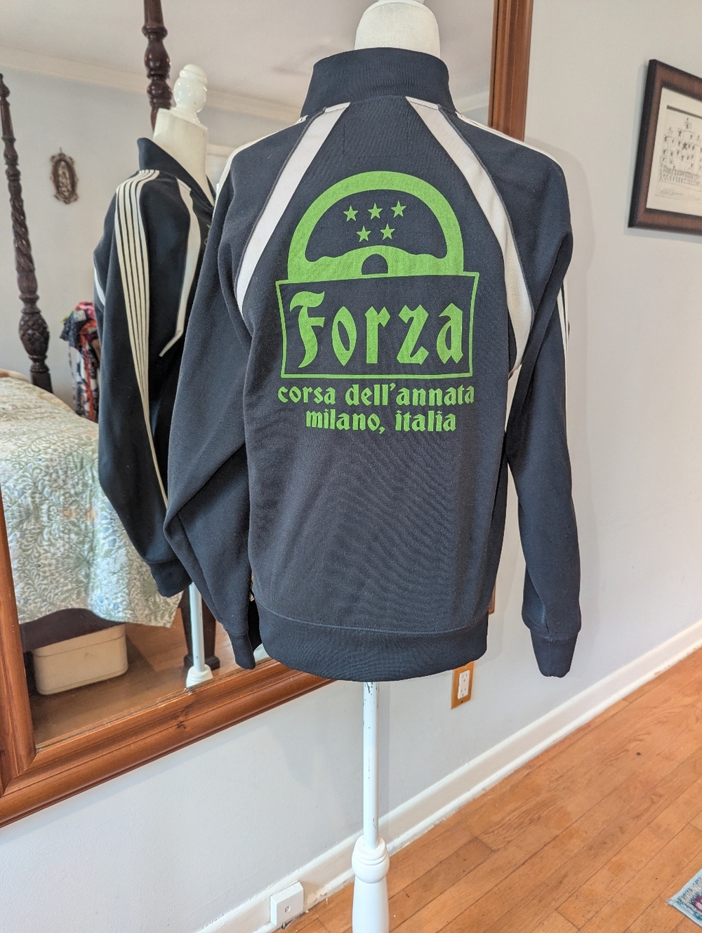Five Star Black and Green Forza Graphic Track Jacket
